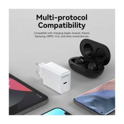 Зарядное устройство Vention 1xUSB-C PD20W QC4.0 white Фото 4