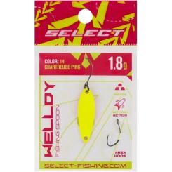 Блесна Select Welldy 1.8g 31mm 14 Chartreuse Pink Фото 1