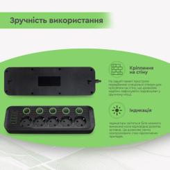 Сетевой фильтр питания XoKo XK-SP-5-2-1-BK Фото 11