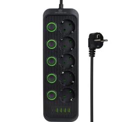 Сетевой фильтр питания XoKo XK-SP-5-2-1-BK Фото 3