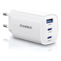 Зарядное устройство Choetech 2xUSB-C + 1xUSB PD65W GaN Фото
