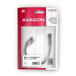 Переходник AXAGON USB-C M to 3.5mm F DAC black Фото 1