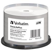 Диск DVD Verbatim 4.7Gb 16X CakeBox 50шт Print-W-Gl Фото