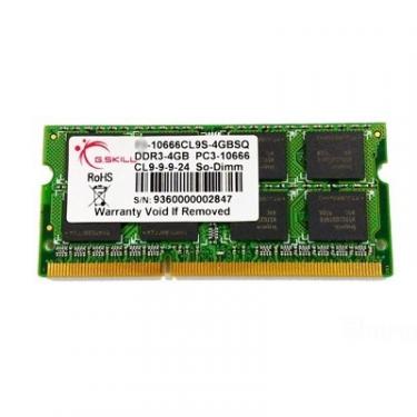 Модуль памяти для ноутбука G.Skill SoDIMM DDR3 4GB 1333 MHz Фото