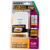 Зарядное устройство для аккумуляторов Sony SuperQuickCharger + 4xAA 2700 Фото