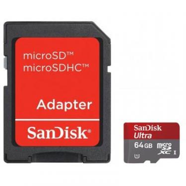 Карта памяти SanDisk 64Gb microSDXC Ultra UHS-I Фото