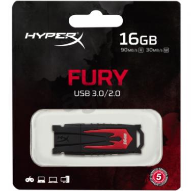 USB флеш накопитель Kingston 16GB HyperX Fury USB 3.0 Фото 3