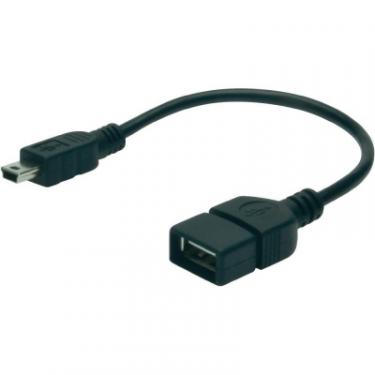 Дата кабель Digitus USB 2.0 AF to mini-B 5P OTG 0.2m Фото