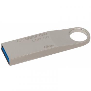 USB флеш накопитель Kingston 8GB DataTraveler SE9 G2 Metal Silver USB 3.0 Фото 2