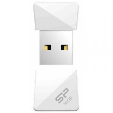 USB флеш накопитель Silicon Power 16Gb Touch T08 White USB 2.0 Фото 2