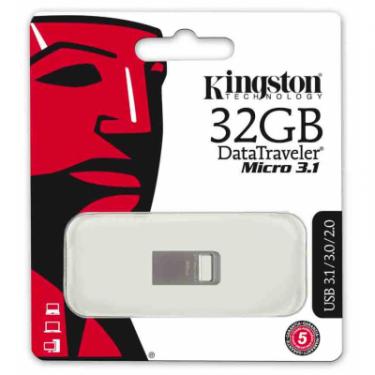 USB флеш накопитель Kingston 32Gb DT Micro USB 3.1 Фото 2