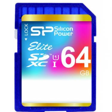 Карта памяти Silicon Power 64Gb SDXC class 10 UHS-I Elite Фото