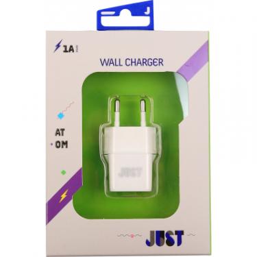 Зарядное устройство Just Atom USB Wall Charger (1A/5W, 1*USB) Фото 2