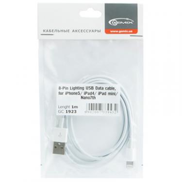 Дата кабель Gemix USB 2.0 AM to Lightning 1.8m Фото 1