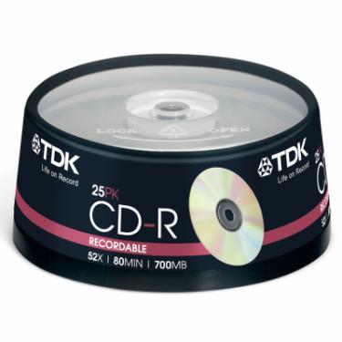 Диск CD TDK 700MB 52X Cakebox 25шт Фото