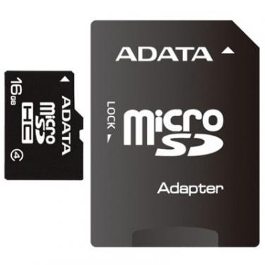Карта памяти ADATA 16GB microSDHC Class 4 Фото