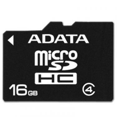 Карта памяти ADATA 16GB microSDHC Class 4 Фото 1