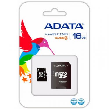 Карта памяти ADATA 16GB microSDHC Class 4 Фото 2