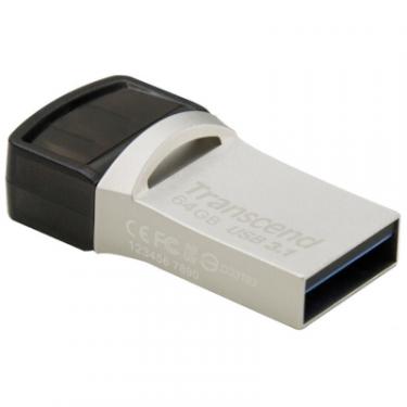 USB флеш накопитель Transcend 64GB JetFlash 890S USB 3.1 Фото 1