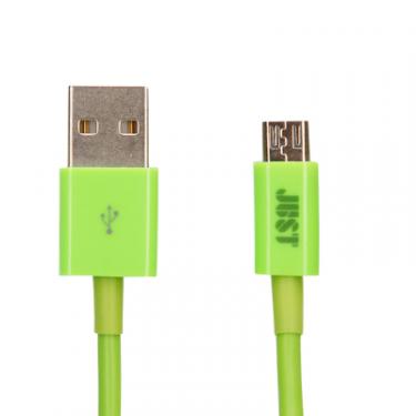 Дата кабель Just USB 2.0 AM to Micro 5P 1.0m Simple Green Фото