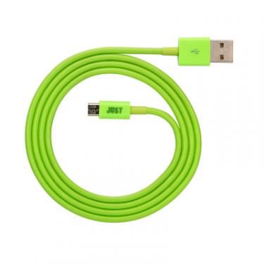 Дата кабель Just USB 2.0 AM to Micro 5P 1.0m Simple Green Фото 2
