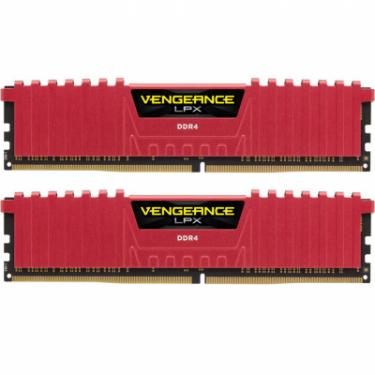 Модуль памяти для компьютера Corsair DDR4 16GB (2x8GB) 2666 MHz Vengeance LPX Red Фото