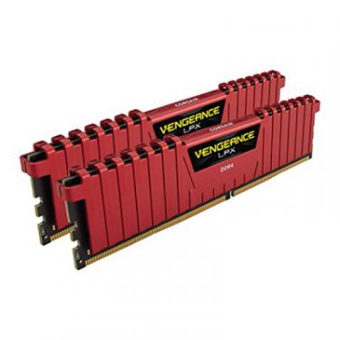 Модуль памяти для компьютера Corsair DDR4 16GB (2x8GB) 2666 MHz Vengeance LPX Red Фото 2