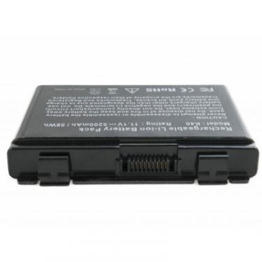 Аккумулятор для ноутбука Extradigital Asus K40 (A32-F82) 5200 mAh Фото 2