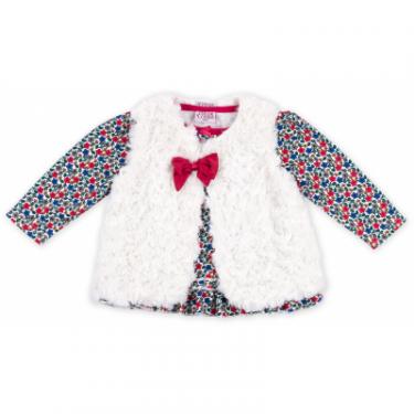 Набор детской одежды Luvena Fortuna для девочек: кофточка, красные штанишки и меховая Фото 7