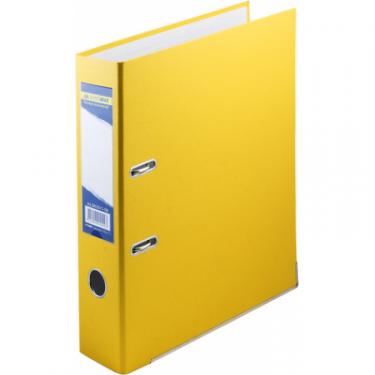 Папка - регистратор Buromax А4, 70мм, JOBMAX PP, yellow, built-up Фото