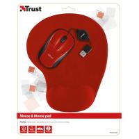 Мышка Trust_акс Primo Mouse with mouse pad - red Фото 4
