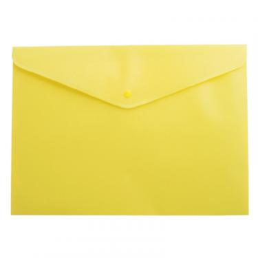 Папка - конверт Buromax А4, with a button, yellow Фото