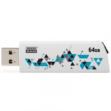 USB флеш накопитель Goodram 64GB Cl!ck White USB 2.0 Фото 1