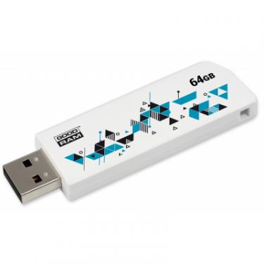 USB флеш накопитель Goodram 64GB Cl!ck White USB 2.0 Фото 3
