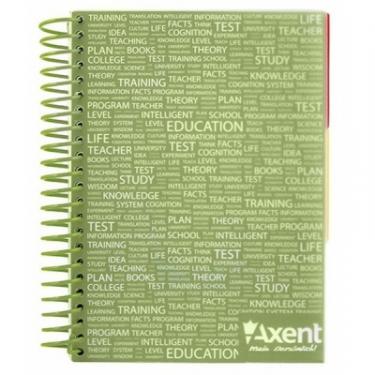 Блокнот Axent with dividers А5, 120sheets, square, green Фото