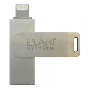 USB флеш накопитель Elari 128GB SmartDrive Silver USB 2.0/Lightning Фото
