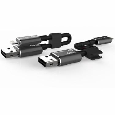 USB флеш накопитель PhotoFast 64GB MemoriesCable Black USB 3.0 - Lightning Фото 11