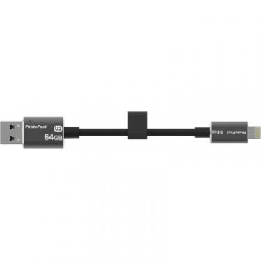 USB флеш накопитель PhotoFast 64GB MemoriesCable Black USB 3.0 - Lightning Фото 3