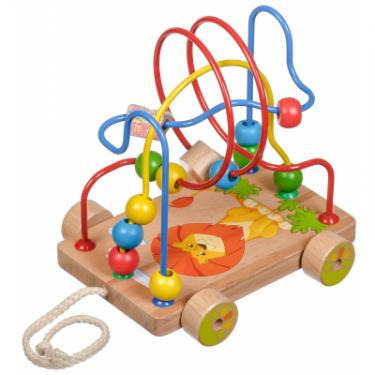 Развивающая игрушка Мир деревянных игрушек Лабиринт-каталка Львенок Фото