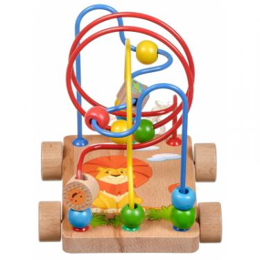 Развивающая игрушка Мир деревянных игрушек Лабиринт-каталка Львенок Фото 1