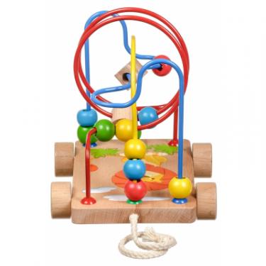 Развивающая игрушка Мир деревянных игрушек Лабиринт-каталка Львенок Фото 3