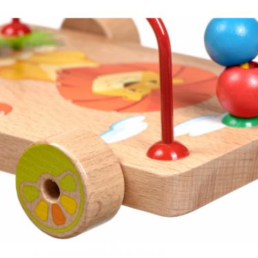 Развивающая игрушка Мир деревянных игрушек Лабиринт-каталка Львенок Фото 5