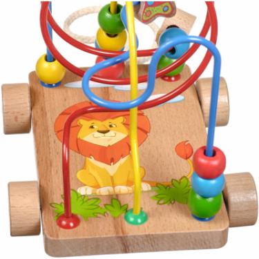 Развивающая игрушка Мир деревянных игрушек Лабиринт-каталка Львенок Фото 8