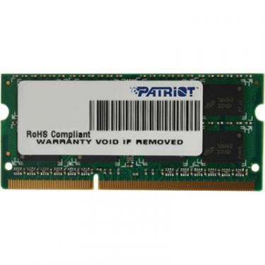 Модуль памяти для ноутбука Patriot SoDIMM DDR3 4GB 1600 MHz Фото