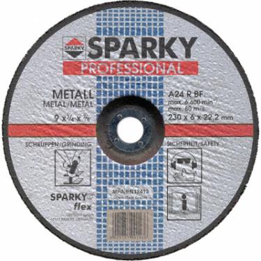 Круг зачистной Sparky шлифовальный по металлу d 230 мм\ A 24 R \190307 ( Фото
