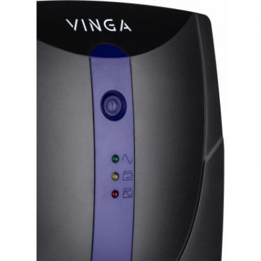 Источник бесперебойного питания Vinga LED 800VA plastic case Фото 3