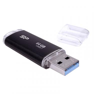 USB флеш накопитель Silicon Power 64GB Blaze B02 Black USB 3.1 Фото 1