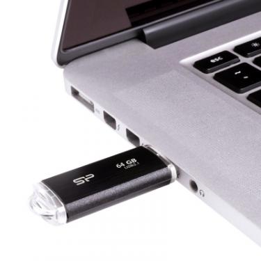 USB флеш накопитель Silicon Power 64GB Blaze B02 Black USB 3.1 Фото 2