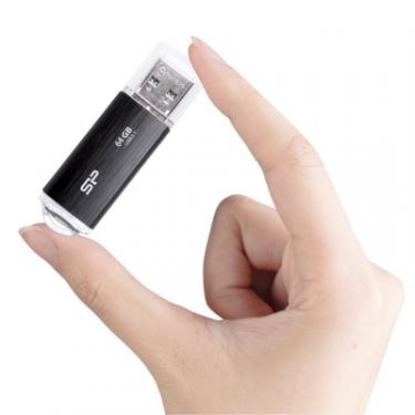 USB флеш накопитель Silicon Power 64GB Blaze B02 Black USB 3.1 Фото 3