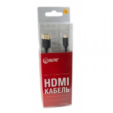 Кабель мультимедийный Extradigital micro HDMI to HDMI 0.5m Фото 3